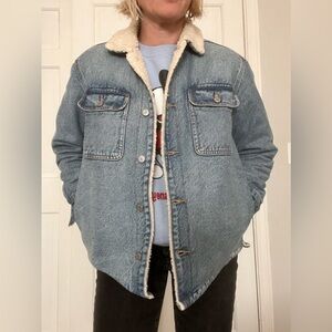 Old Navy Denim Sherpa Jacket
